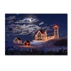 Trademark Fine Art Michael Blanchette Photography 'Moon over Nubble' Canvas Art, 30x47 ALI2104-C3047GG